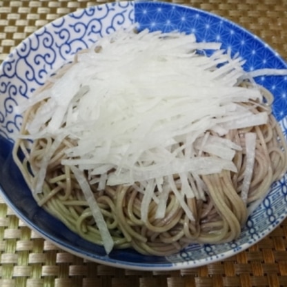 こんにちは♪大根でヘルシーなお蕎麦美味しくいただきました♪レシピありがとうございました。ごちそうさまでした(๑^᎑^๑)